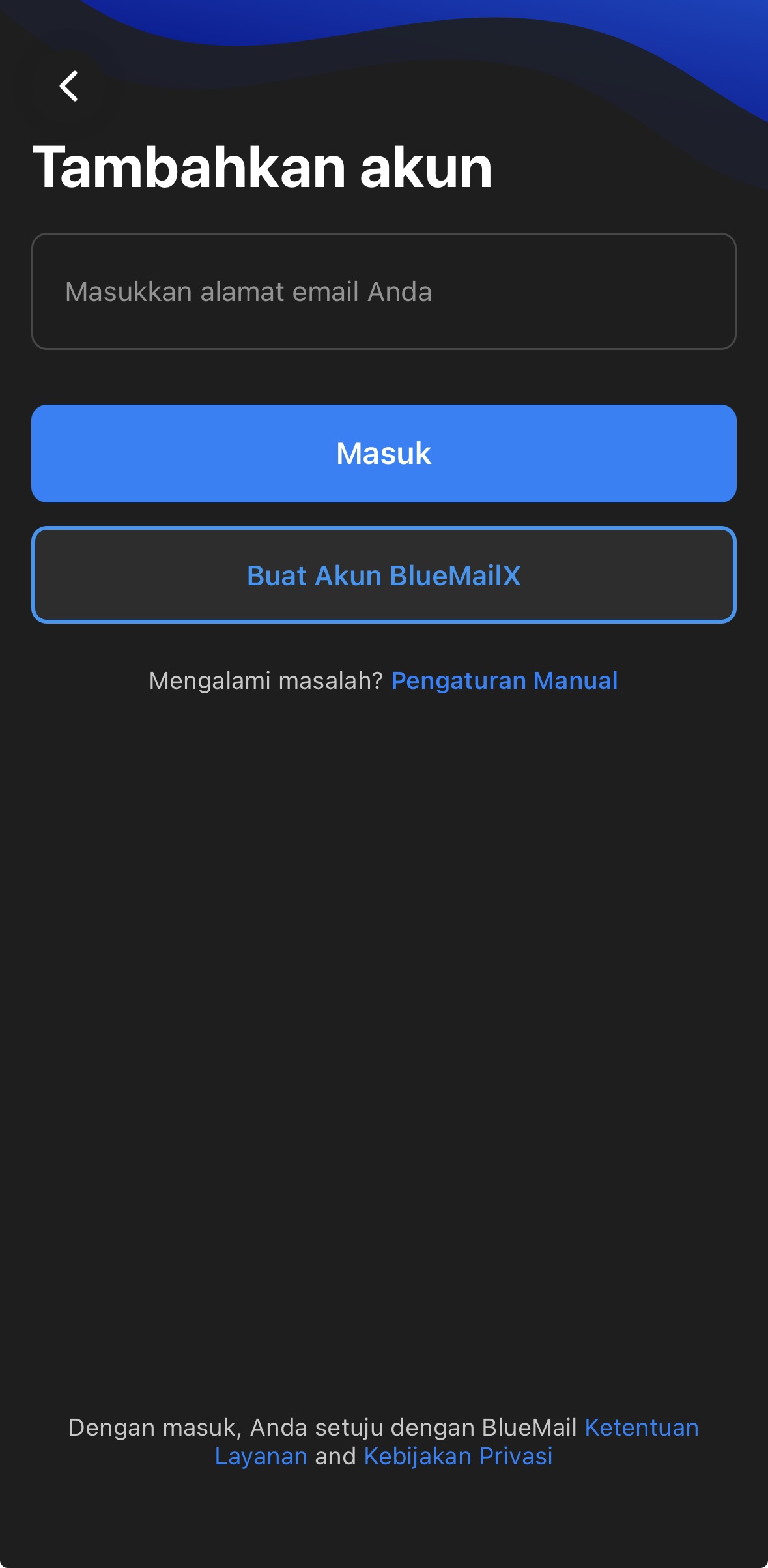 Langkah 01 - Tambahkan Akun Email Anda