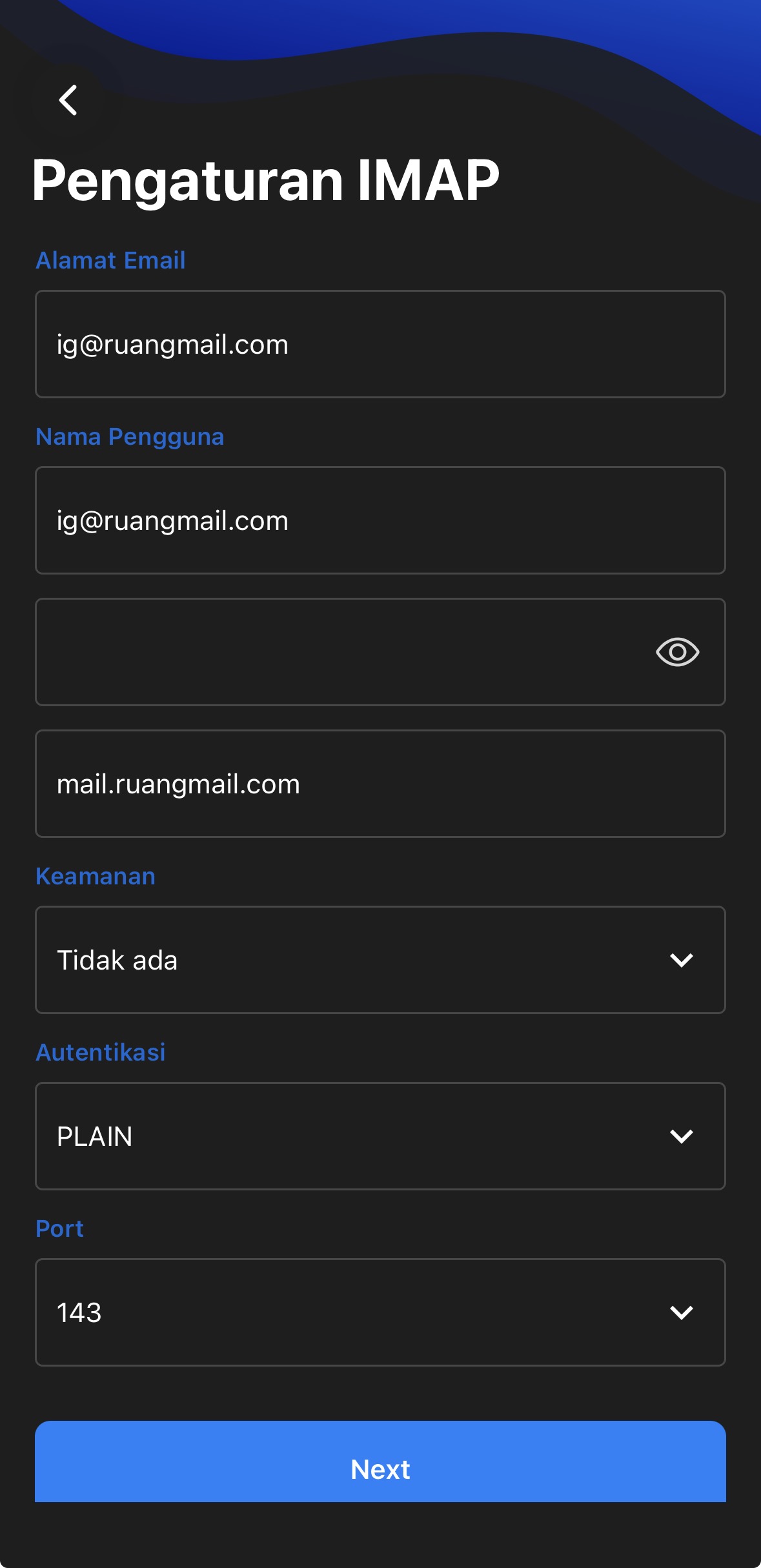 Langkah 03 - Pengaturan Manual Awal